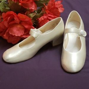 SALE 3 FOR $18- Satin Wedding Maryjane Heels